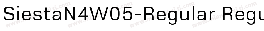 SiestaN4W05-Regular Regular字体转换